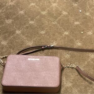 Michael Kors Tan Crossbody Bag with Gold Chain